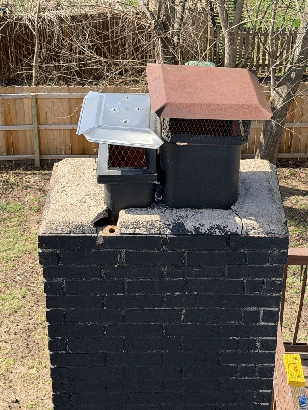 Chimney cap installed to help keep wildlife out
